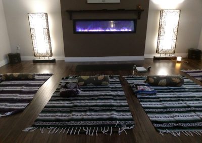 Restorative Yoga by the Fireplace anyone? Yes please...